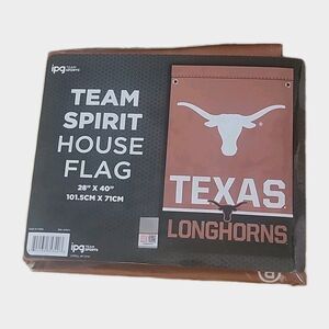 Texas Longhorns UT UNIV Team Spirit House Flag 28" x 40" NEW